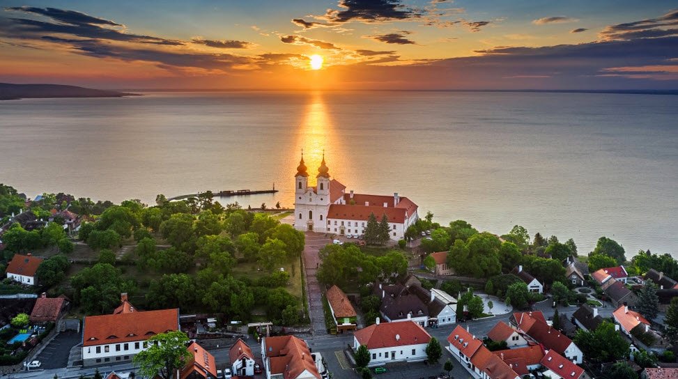 Tihany Peninsula &amp; Abbey, Lake Balaton Region, Hungary